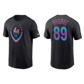 Tyler Higbee Los Angeles Rams Black Super Bowl LVI T-Shirt
