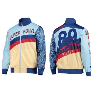 Tyler Higbee Rams Blue Cream Super Bowl LVI Jacket