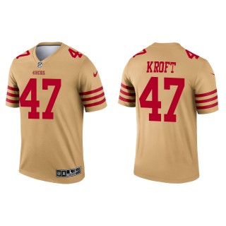 Men's San Francisco 49ers Tyler Kroft Gold Inverted Legend Jersey