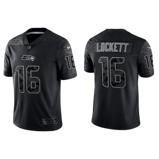 Tyler Lockett Seattle Seahawks Black Reflective Limited Jersey