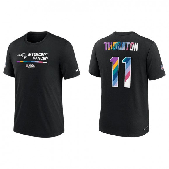 Tyquan Thornton New England Patriots Black 2022 NFL Crucial Catch Performance T-Shirt