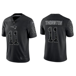 Tyquan Thornton New England Patriots Black Reflective Limited Jersey