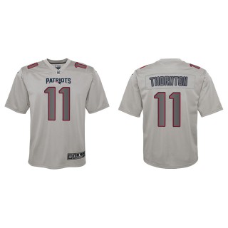 Tyquan Thornton Youth New England Patriots Gray Atmosphere Game Jersey