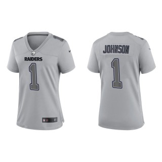 Tyron Johnson Women's Las Vegas Raiders Gray Atmosphere Fashion Game Jersey