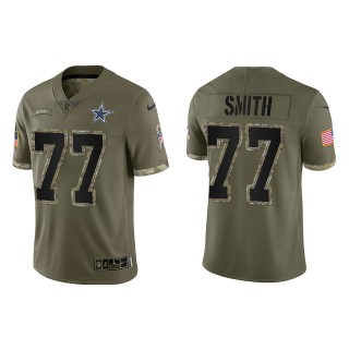 Tyron Smith Dallas Cowboys Olive 2022 Salute To Service Limited Jersey