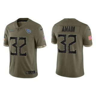 Ugo Amadi Tennessee Titans Olive 2022 Salute To Service Limited Jersey