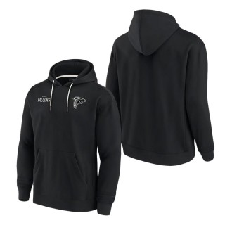Unisex Atlanta Falcons Black Super Soft Fleece Pullover Hoodie