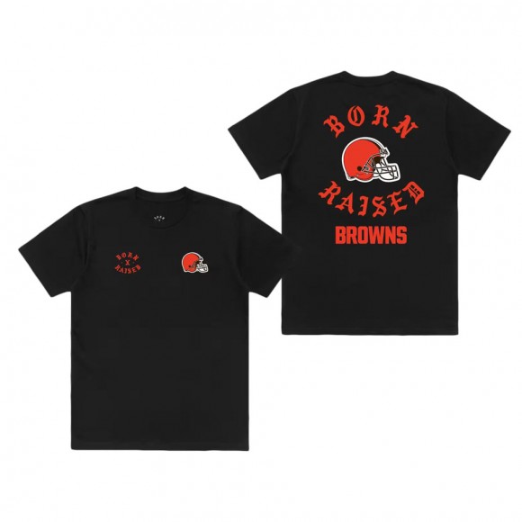 Unisex Cleveland Browns Born x Raised Black T-Shirt