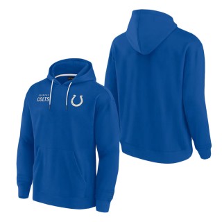 Unisex Indianapolis Colts Royal Super Soft Fleece Pullover Hoodie