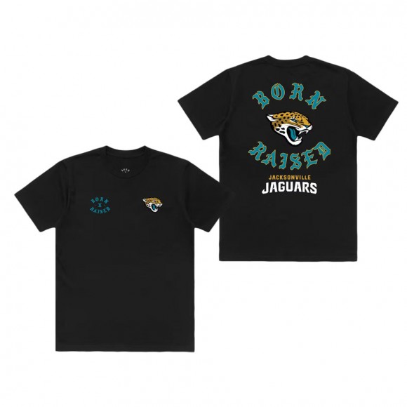 Unisex Jacksonville Jaguars Born x Raised Black T-Shirt