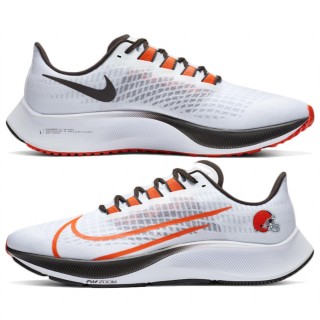 Unisex Nike Zoom Pegasus 37 Cleveland Browns White Running Shoes