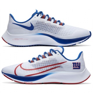 Unisex Nike Zoom Pegasus 37 New York Giants White Running Shoes
