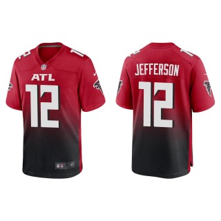 Falcons Van Jefferson Red Game Jersey