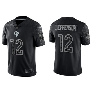 Van Jefferson Los Angeles Rams Black Reflective Limited Jersey