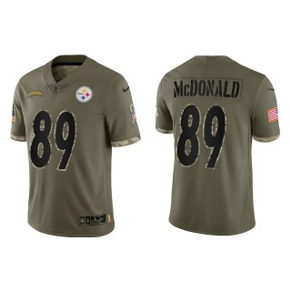 Vance McDonald Pittsburgh Steelers Olive 2022 Salute To Service Limited Jersey