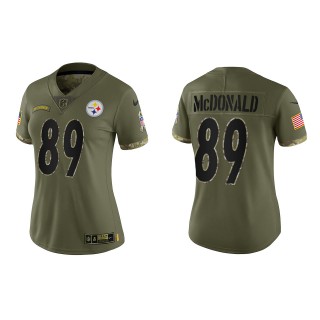 Vance McDonald Women's Pittsburgh Steelers Olive 2022 Salute To Service Limited Jersey