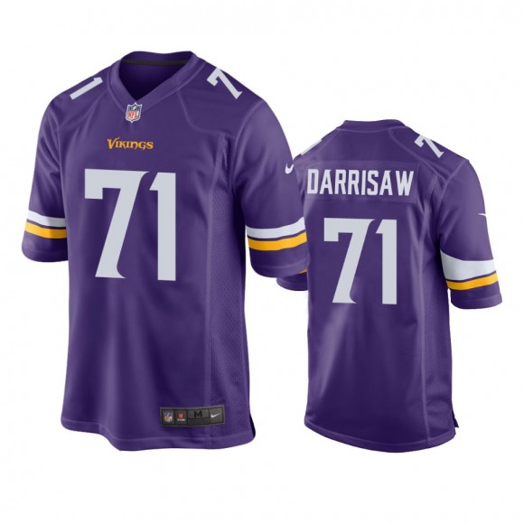Minnesota Vikings Christian Darrisaw Purple Game Jersey