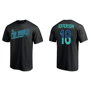 Justin Jefferson Black 2022 NFC Pro Bowl T-Shirt