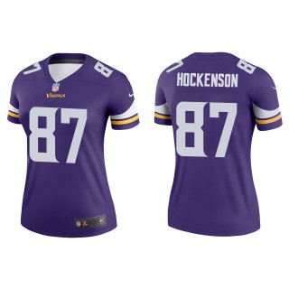 Women's Minnesota Vikings T.J. Hockenson Purple Legend Jersey