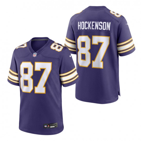 Minnesota Vikings T.J. Hockenson Purple Classic Player Game Jersey