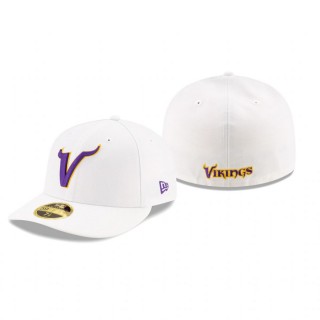 Minnesota Vikings White Omaha Historic Low Profile 59FIFTY Hat