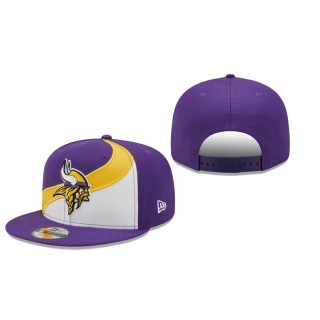 Minnesota Vikings White Purple Wave Snapback Hat