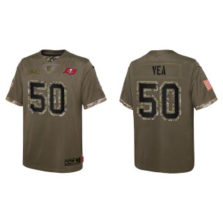 Vita Vea Youth Tampa Bay Buccaneers Olive 2022 Salute To Service Limited Jersey