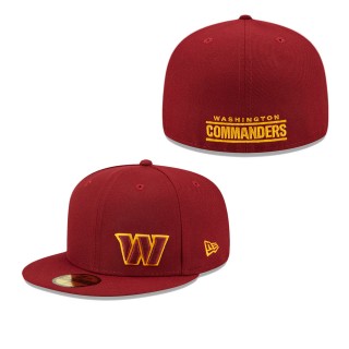 Men's Washington Commanders Burgundy Flawless 59FIFTY Fitted Hat