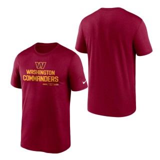 Washington Commanders Burgundy Legend Community T-Shirt