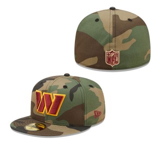 Men's Washington Commanders Camo Woodland 59FIFTY Fitted Hat