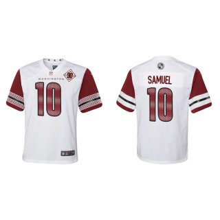 Curtis Samuel Youth Washington Commanders White 90th Anniversary Game Jersey