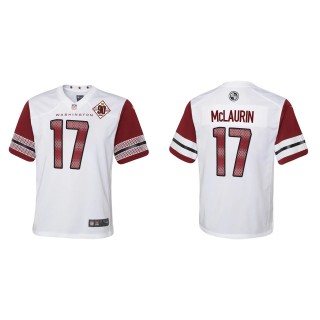 Terry McLaurin Youth Washington Commanders White 90th Anniversary Game Jersey