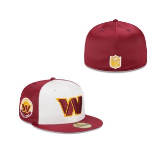 Washington Commanders Throwback Satin Fitted Hat