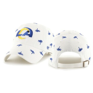 Los Angeles Rams White Clean Up Confetti Adjustable Rams Hat