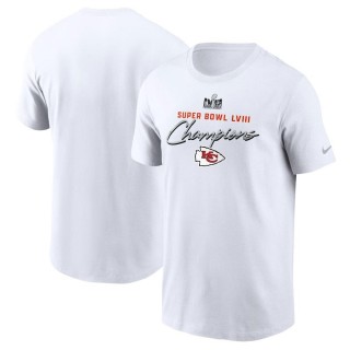 Chiefs White Super Bowl LVIII Champions Classic T-Shirt