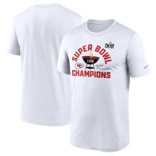 Chiefs White Super Bowl LVIII Champions Local T-Shirt