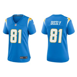Women's Will Dissly Chargers Powder Blue Game Jersey