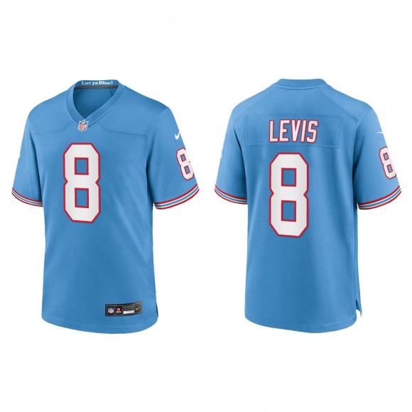 Will Levis Youth Tennessee Titans Light Blue Oilers Throwback Alternate Game Jersey