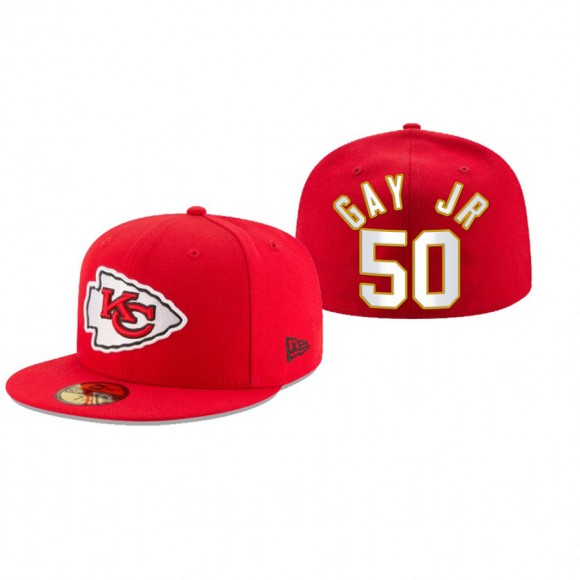 Kansas City Chiefs Willie Gay Jr. Red Omaha 59FIFTY Fitted Hat