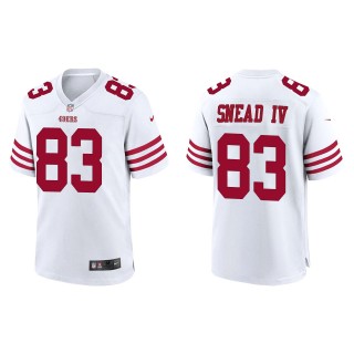 Men's San Francisco 49ers Willie Snead IV White Game Jersey