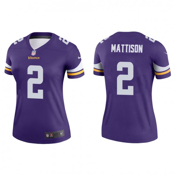 Women's Minnesota Vikings Alexander Mattison Purple Legend Jersey