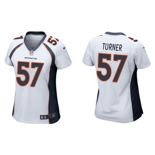 Women's Denver Broncos Billy Turner White Game Jersey