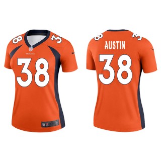 Women's Denver Broncos Blessuan Austin Orange Legend Jersey