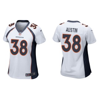 Women's Denver Broncos Blessuan Austin White Game Jersey