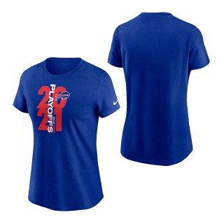 Women Buffalo Bills Royal 2021 NFL Playoffs Bound T-Shirt