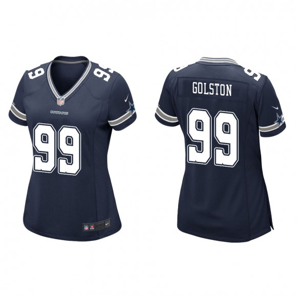 Women's Dallas Cowboys Chauncey Golston Navy Game Jersey