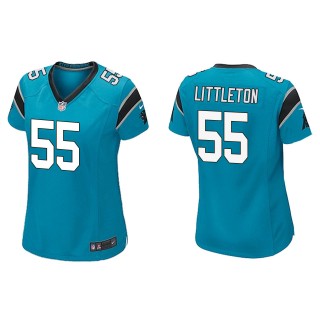 Women's Carolina Panthers Cory Littleton Blue Game Jersey