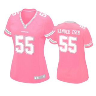 Women's Dallas Cowboys Leighton Vander Esch Pink Game Jersey
