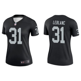 Women's Las Vegas Raiders Cre'Von LeBlanc Black Legend Jersey