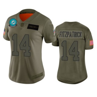 Women's Miami Dolphins Ryan Fitzpatrick Camo 2019 Salute to Service Limited Jersey